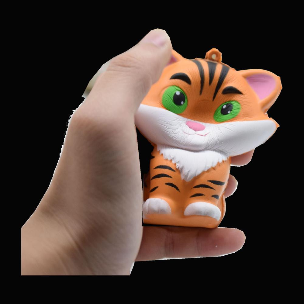 Pocket Tiger Squishy - original product photo on black