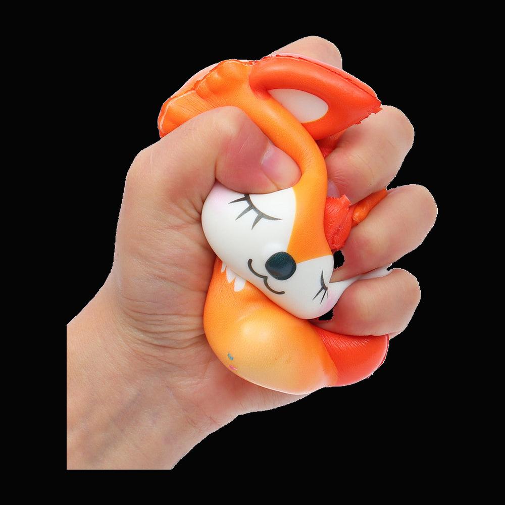 Neon Fox Squishy - original product photo on black