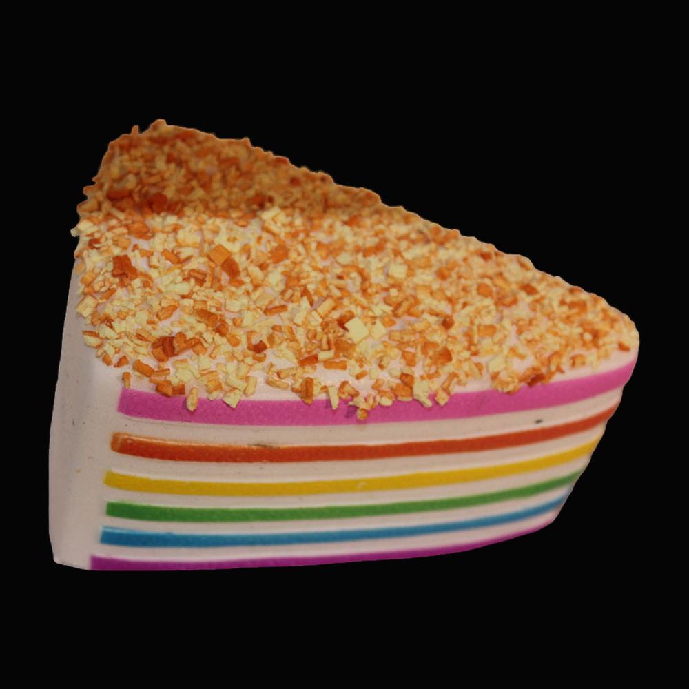Rainbow Cake Squishy - Golden Crumbs - original product photo on black