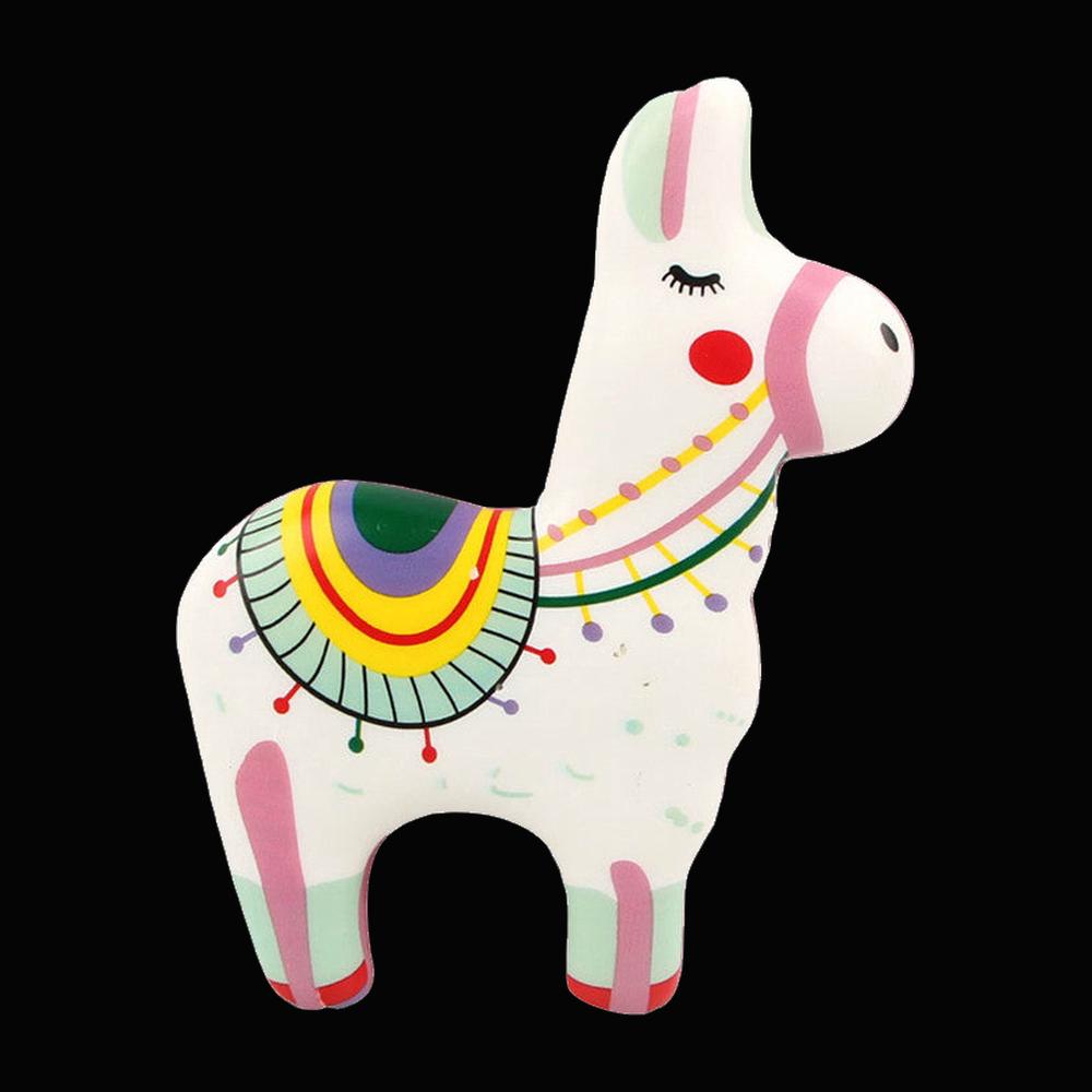 Rainbow Alpaca Squishy - original product photo on black