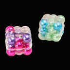 Aurora Bubble Cube Squishy - original product photo on black