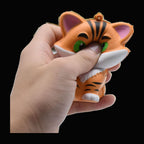 Pocket Tiger Squishy - original product photo on black