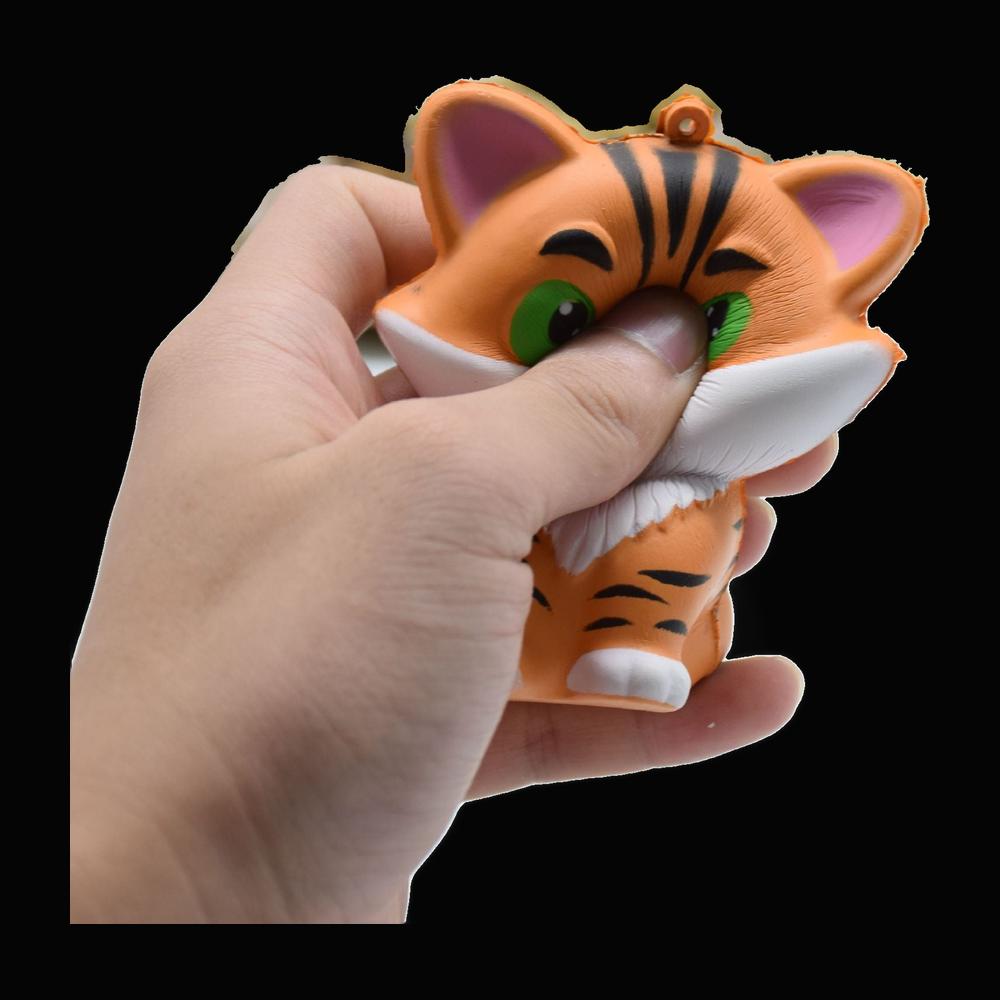 Pocket Tiger Squishy - original product photo on black