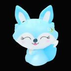Neon Fox Squishy - Blue - original product photo on black