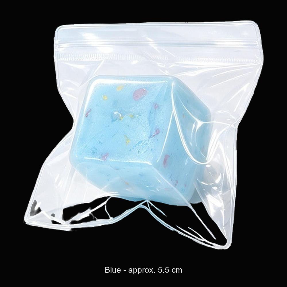 Confetti Ice Cube Squishy - Blue - original product photo on black