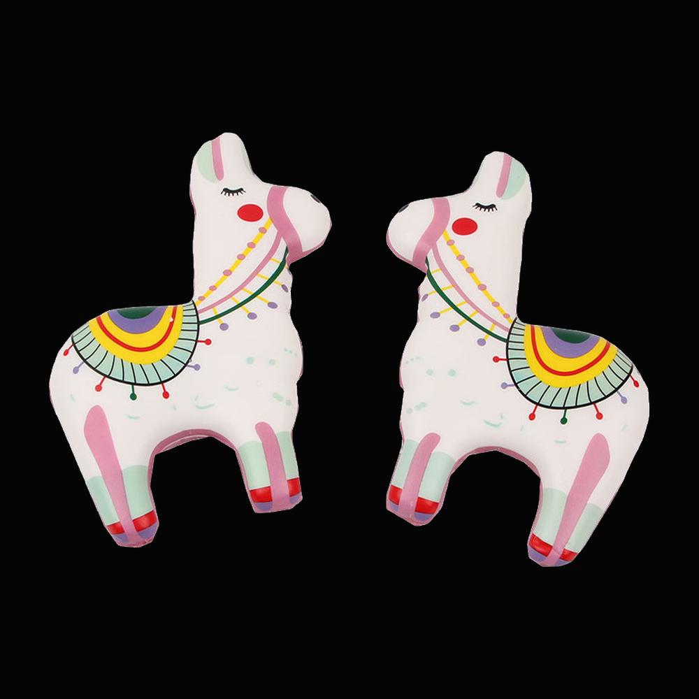 Rainbow Alpaca Squishy - original product photo on black