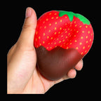 Chocolate Strawberry Squishy - original product photo on black