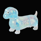 Glitter Dachshund Squishy - 1PC / Blue - original product photo on black