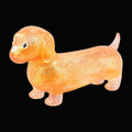 Glitter Dachshund Squishy - 1PC / Orange - original product photo on black
