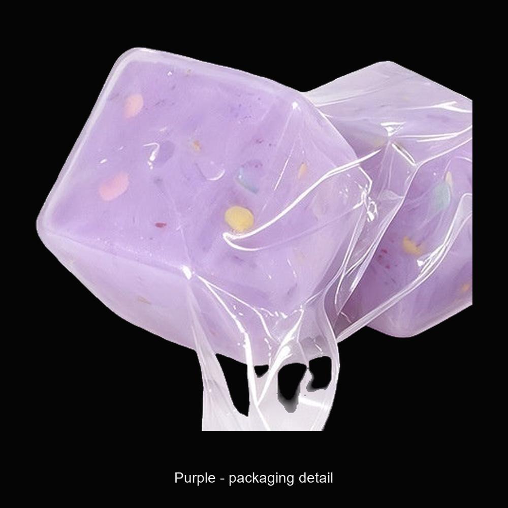 Confetti Ice Cube Squishy - Purple - original product photo on black