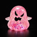 Glitter Ghost Squishy — Pink on black