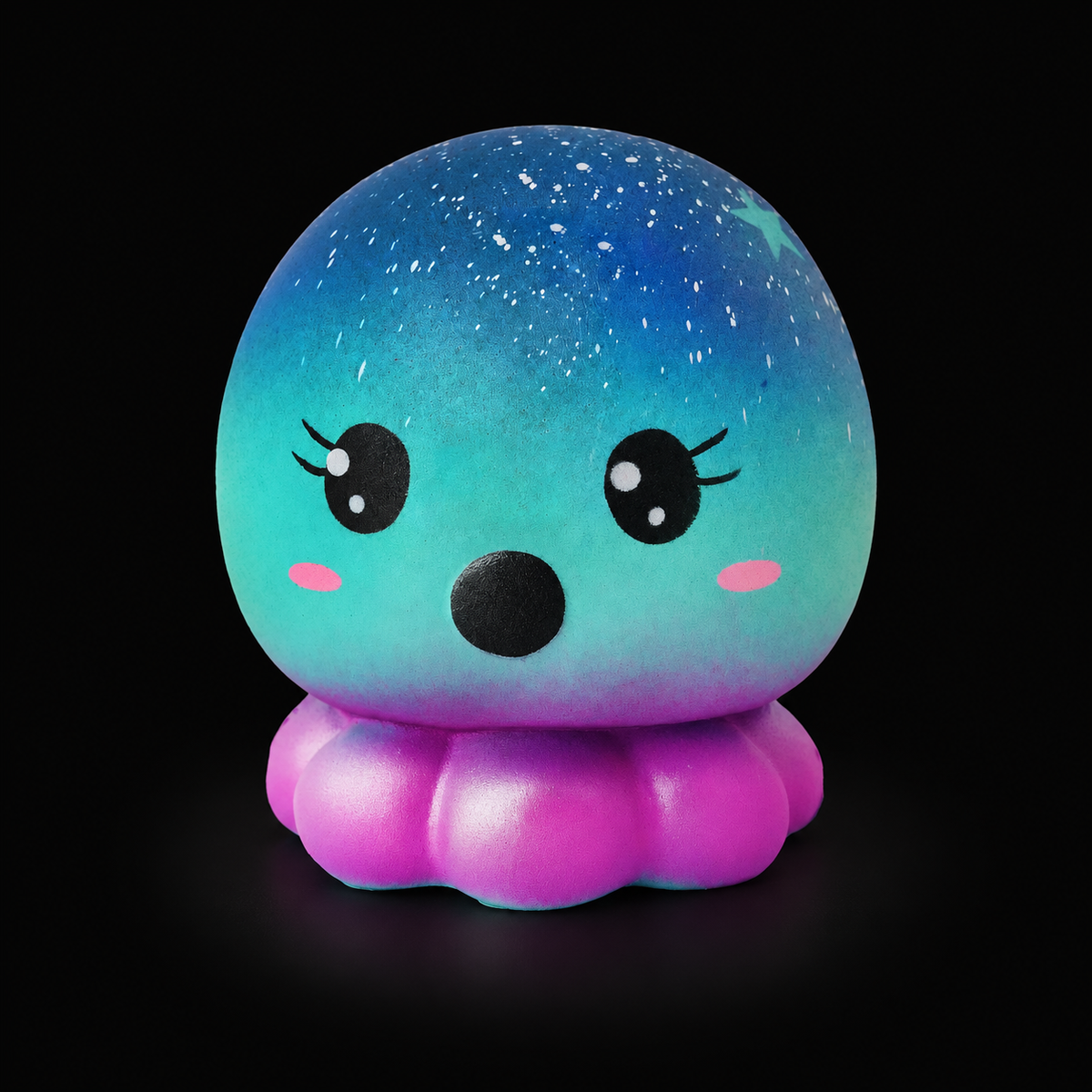 Cosmic Octopus Squishy — main product view on black