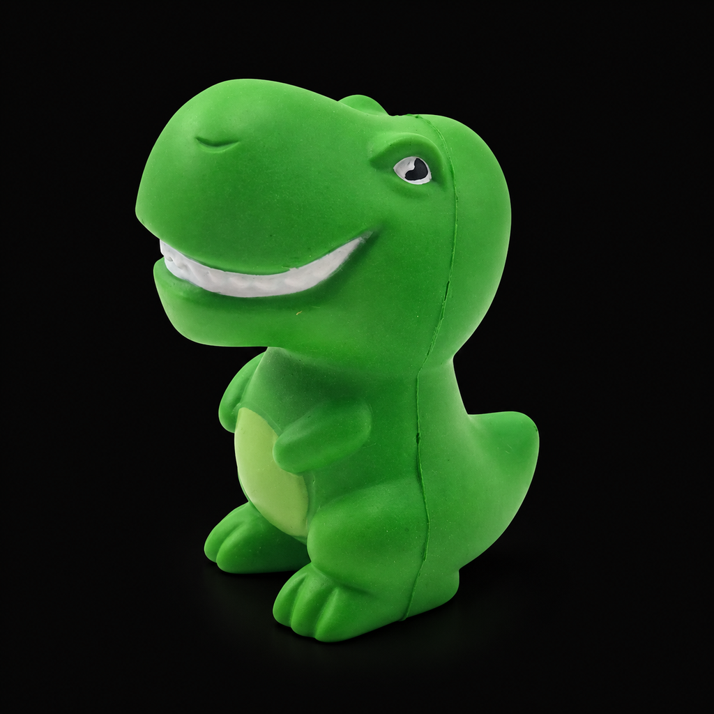 Tiny Terror Dino Squishy — main product view on black