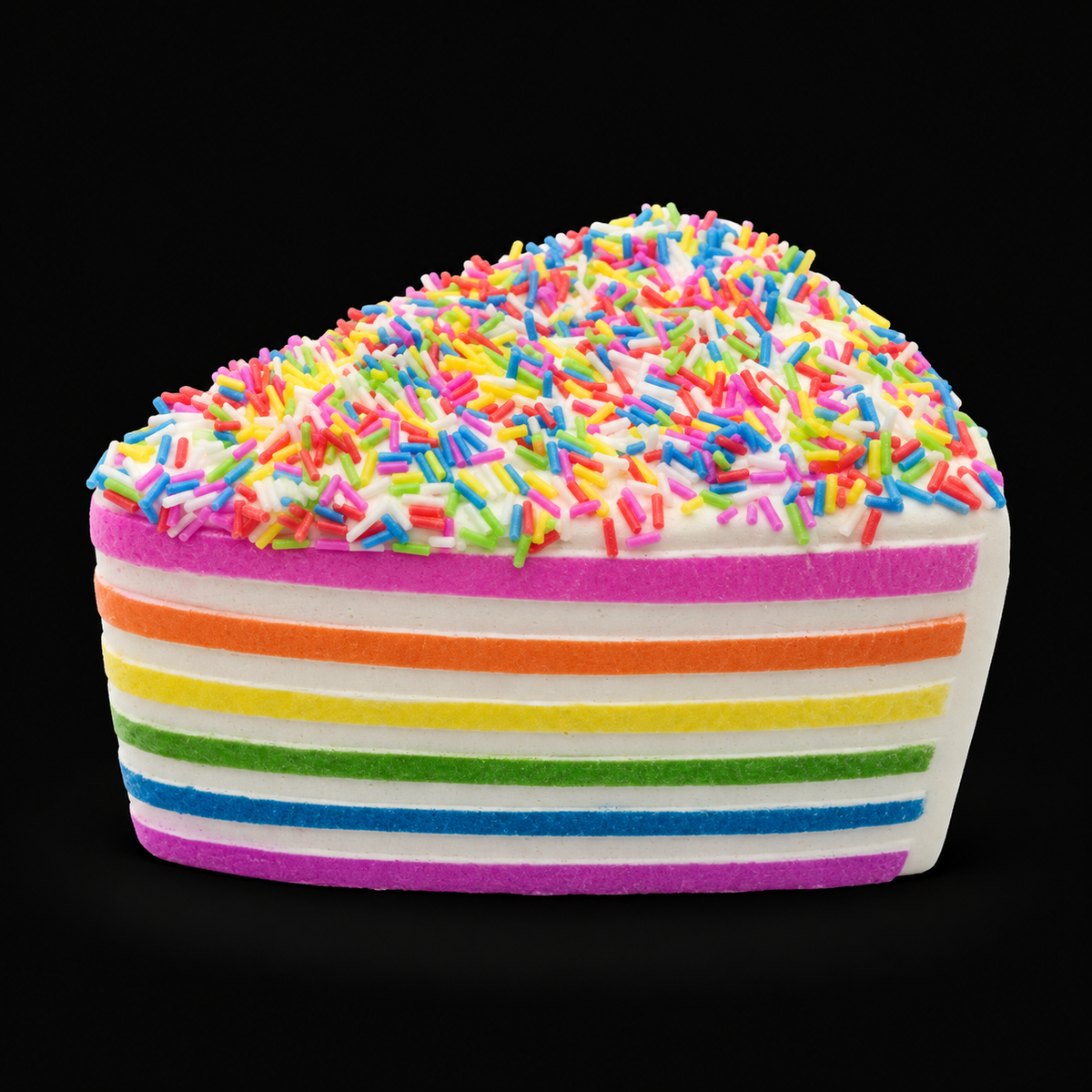 Rainbow Cake Squishy — main product view on black