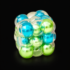 Aurora Bubble Cube Squishy — main product view on black