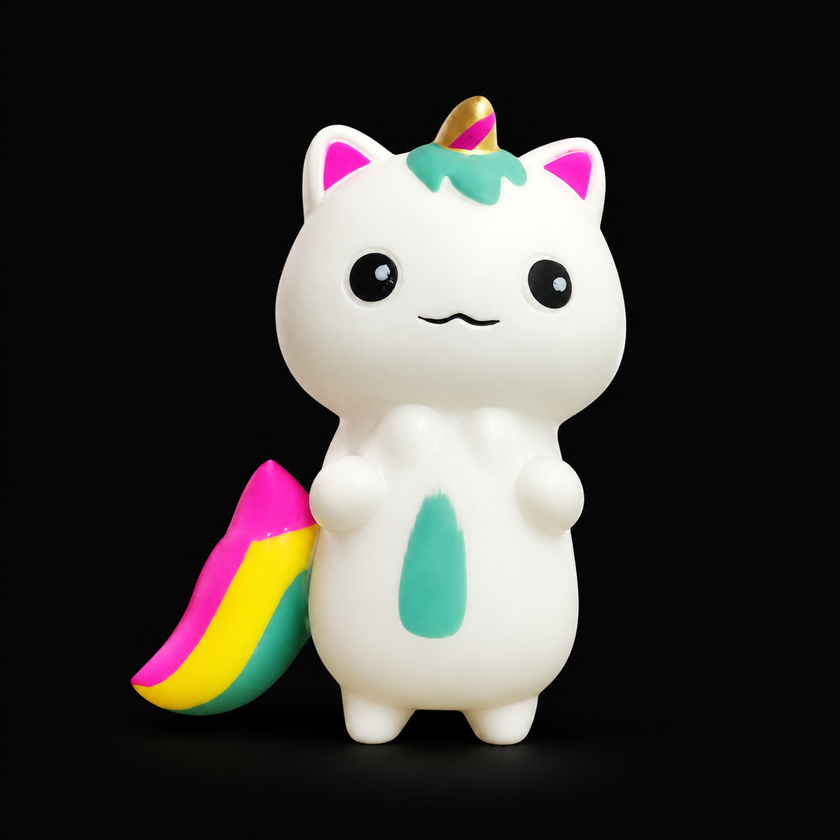 Unicorn Fox Squishy — main product view on black
