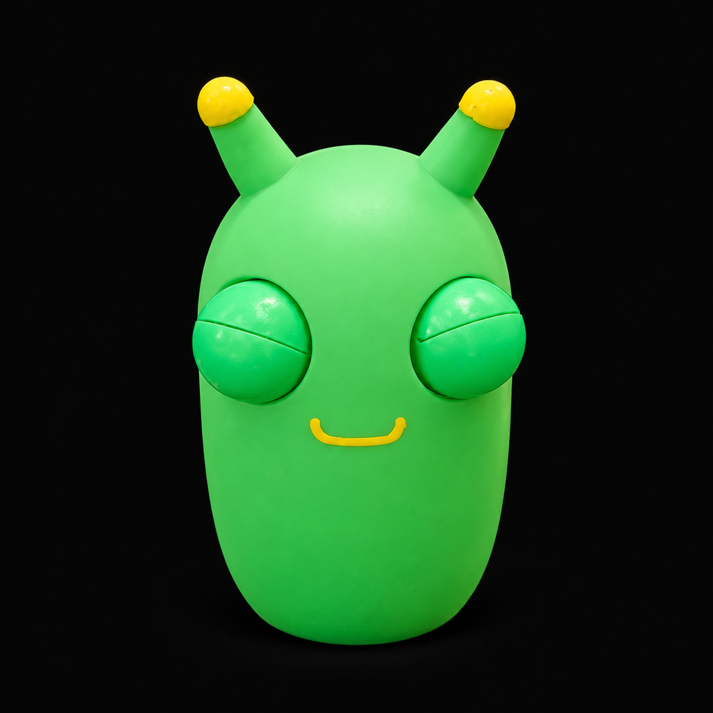 Bug-Eyed Buddy Squishy — main product view on black