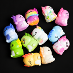Axolotl Chaos Squishy Set — 12 Pieces — main product view on black