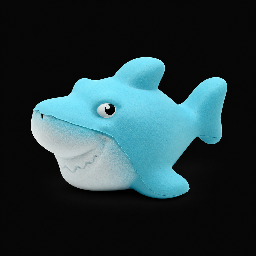 Baby Bite Shark Squishy — main product view on black